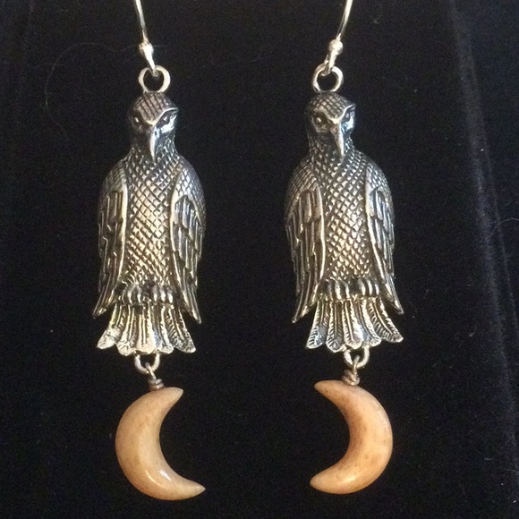 Atlanta Gem & Mineral Show Jewelry - Unique Sterling Silver Bird Earrings